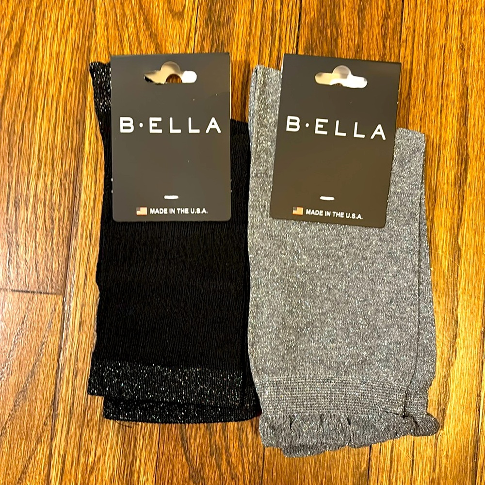 Bella Ladies Sparkle Socks (2 Pack) size 5-10